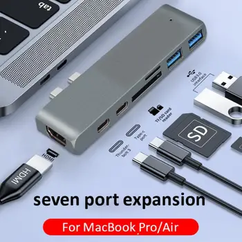 1 Alumiiniumist USB-C-Hub-USB-Tüüp C-Hub Dongle Adapter ühildub MacBook 13