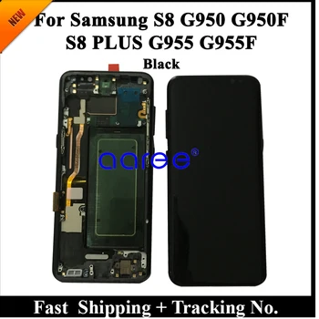 100% Super AMOLED LCD-Samsungi S8 G950 LCD-S8 G950F LCD-Samsungi S8-Ekraan LCD-Ekraan Touch Digitizer Assamblee