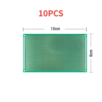 10TK 9*15CM PCB Pardal Ühe Külje Prototüüp Juhatuse 9x15CM Roheline Universaalne elektronskeeme DIY Kit