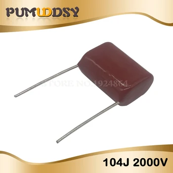 10TK on 0,1 uF 2000V 2KV CBB 104 100NF Polypropylene film capacitor pigi 25mm CBB81