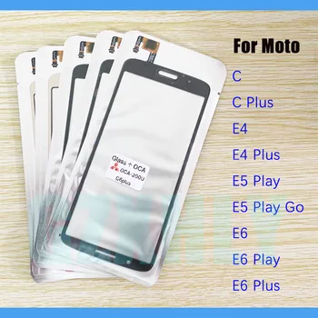 10tk/palju Ees Puuteekraani Klaas + OCA LCD Välimine Objektiivi Motorola Moto E6 E5 E4 Pluss Esita Go C Digitizer Välimine Paneel