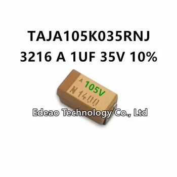10tk/PALJU UUT A-Tüüpi 3216A/1206 1UF 35V ±10% - Märgis:105V TAJA105K035RNJ SMD Tantaal Kondensaator