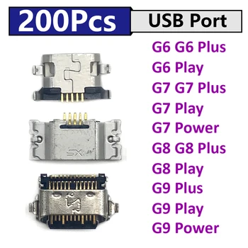 200PCS/Palju, Micro-USB pesa pesa pesa laadija Laadimise Port Motorola Moto G5 G5s G6 G7 G8 G9 Pluss Play Power Lite