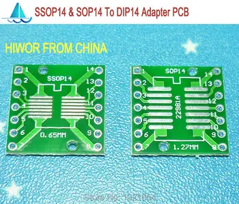 20pcs/palju SSOP14 SOP14 TSSOP14 MSOP14, Et DIP14 SMD Adapter DIP PCB Pinboard SMD Converter