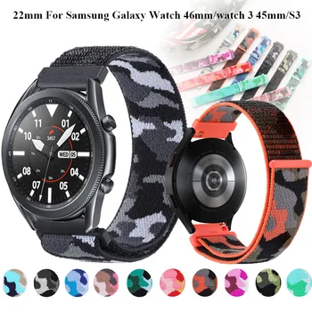 22mm Nailon Aasa Käevõru Samsung Galaxy Vaata 3 45mm Randmepaela Galaxy Vaata 46 mm/Käik S3 Klassikaline Piiril Watchband