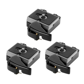 3X Must Kaamera 323 Quick Release Plate Koos Spetsiaalse Adapteri (200PL-14) Manfrotto 323 Statiivi Monopod(Uus Versioon)