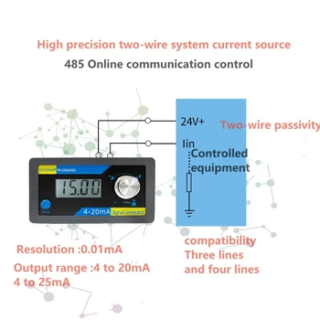 4-20mA analoog signaali generaator kahe-traat passiivne praeguse pideva voolu andur tabel PLC silumine