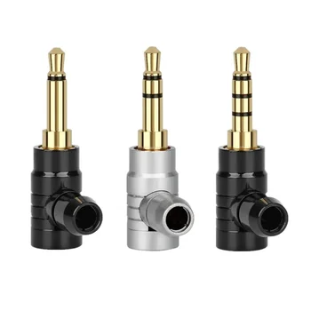 5TK 3.5 mm Mini Jack Mono 2/3/4 Audio Adapter 3.5 mm MaleGold Kroomitud Vask Kõrvaklappide Pistik Jootmise Kõlari Pistikud