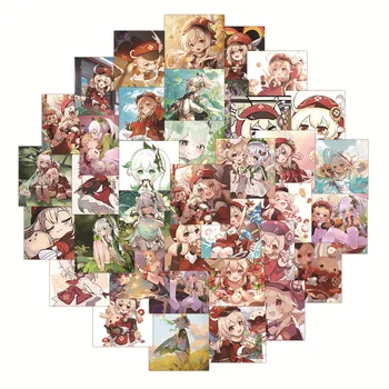 60Pcs Genshin Mõju Kleebised Klee Kleepsud Sülearvuti Anime Mäng Kleebised Pagasi Kitarr Laste Kleebised 2023