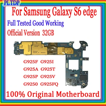 Algne Lukustamata Android Süsteemi Emaplaadi Samsung Galaxy S6 Serv G925F G925I Emaplaadi 32GB 100% Testitud Loogika Pardal