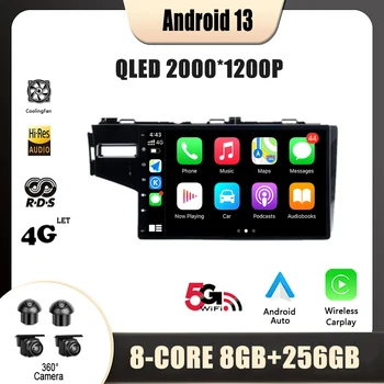 Android 13 Honda Fit Jazz 2013 - 2018 Navigatsiooni Nr 2 Din DVD-Mängija autoraadio Multimeedia Video GPS