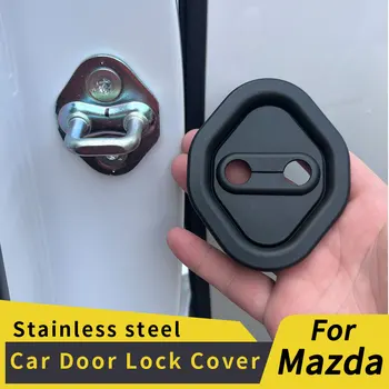 Auto Door Lock Kaas Mazda CX-5 CX5 Embleemid Logo Tarvikud Kleebis Luku Kate Üpp 2014 - 2020 Auto stiil Teenetemärgi