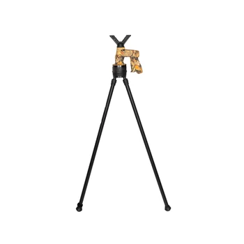 FIERYDEER Gen6 2 lges Kinni, Reguleeritav Kõrgus Uuendatud Pöörleva V Ike Vallandada Shooting Stick Statiivi Teleskoop Jahindus，160CM