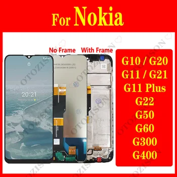 G10, G20 LCD Nokia G300 G400 G11 Ekraan Plus G21 G22 G50 G60 Ekraani Touch Digitizer Assamblee Asendamine Kaadri TA-1336