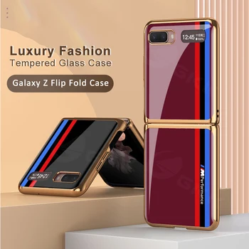 GKK Originaal Case For Samsung Galaxy Z Flip Fold 2 5G Juhul Luksus Karastatud Klaasi Katmine Serva Samsung Z Flip Fold 2 3 Kaas