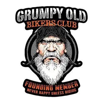Grumpy Old Man Rider Kleebised Vana Mees Mootorrattad Kleebised Auto Esi-Tagaklaasi Esiklaas Decal Kleebis Mootorrataste Ja Paatide