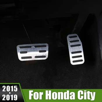 Honda City 2015 2016 2017 2018 2019 Alumiinium Auto Jalatugi Pedaali Kiirendi Kütuse Piduripedaal Kaas Anti-Slip Padjad