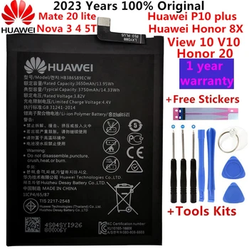 Hua Wei Originaal 3750mAh HB386589ECW Aku Huawei 10 Ph plus Au 8X Vaadata 10 V10 BKL-L09 BKL-AL20 BKL-AL00 Akud +Tööriistad