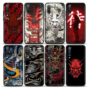 Jaapani se i re s Samurai On Mask Dragon Art Must Fundas Jaoks Xiaomi Mi 9T Pro 10 10T 10s CC9 9 8 Pro Lite Juhul Katta Mi Lisa 10 Lite