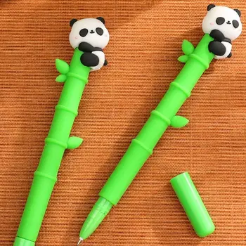 Kirjutamine Sujuvalt Neutraalne Geel Pliiatsid Loominguline Must Tint Panda Pastapliiats 0,5 mm Armas Allkiri Pliiatsi Kooli