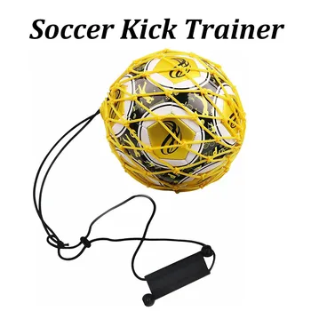 Käepide Soolo Kick Jalgpalli Treener Soccer Ball Elastne Koolitus Net Jalgpall Koolitus-Varustus, Tarvikud (Sobib Pall Suurus 3, 4, 5)