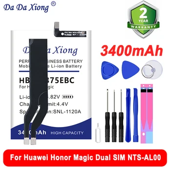 Kõrge Kvaliteediga 3400mAh Aku HB465375EBC Jaoks Huawei Honor Magic, Au Magic Dual SIM, NTS-AL00 + Kit Tools