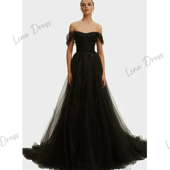 Lena-2024 Luksus Pool Kleit Naiste Läikiv Ametlik õhtukleit Elegantne Pulm Külaline Pall Kleit Vestidos De Festa