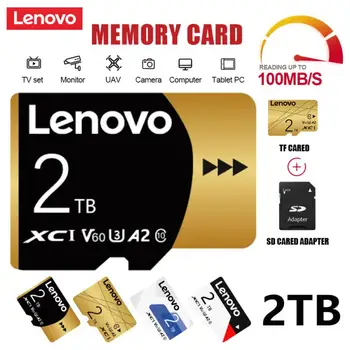 Lenovo 2TB Mälu Kaart 256GB 128GB Extreme Pro Mini SD Kaardi U1 V10 Micro TF Mälukaart kiire Flash Kaart Nintendo Lülitage Telefon
