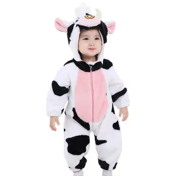 Loomade Onesie Lapsed Teise Lapse Halloween Kostüüm Kapuutsiga Kostüüm Halloween Lehm Armas Palus Loomade Kostüüm Kostüüm Lapsed