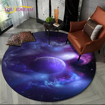 Maa Ruumi Fikseeritud Tähed Galaxy Ring Ala Vaip,Vaip, elutoas Laste Magamistuba Diivan Mängutuba Decor,Mitte-tõsta Põranda Matt