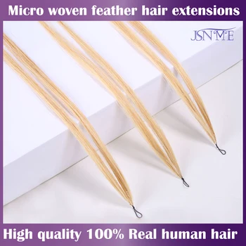 Mikro Sulg Inimeste juuksepikendusi Microloop Uus 100% Reaalne Füüsiline juustest Kahekordse Lõnga 1.6 g 14-24 Tolline Must, Blond, Pruun