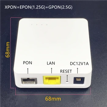 Minni ONU inglise 68MM XPON EPON1.25G/GPON2.5G G/EPON ONU FTTH modem G/EPON ühildub ruuter inglise Versiooni ONU MINI68*68MM