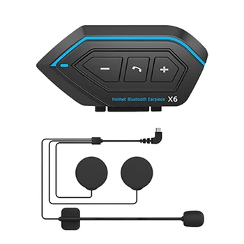 Mootorratta Smart Bluetooth Kiivri Peakomplekti Ja Traadita Handsfree Kõrvaklapid Veekindel Sisetelefoni Raske Toru Mikrofon