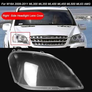 mõeldud Mercedes Benz W164 2009-2011 ML-Klassi Auto Paremale Küljele, Esitulede Selge, Objektiivi Kate pea valguse lamp Lambivarju Kest