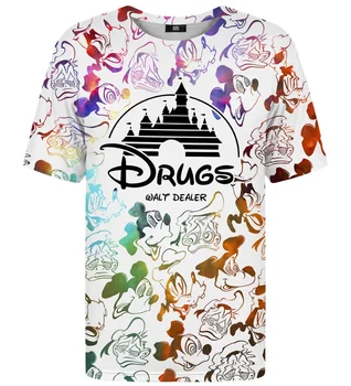 Narkootikumide Walt Edasimüüja T-särk Disney 3D T-särk Meestele, Naistele Mood Retro Lühikesed Varrukad Disney Casual T-Särk