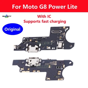 Originaal Dock Connector Micro-USB Laadijaga Laadimine Sadamas Flex Kaabel Juhatuse Motorola Moto G8 Võimsus Lite Osade Asendamine