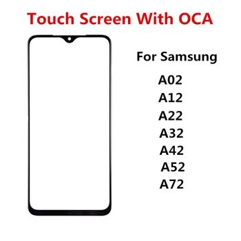Puutetundlik Samsung Galaxy A02 A12 A22 A32 A42 A52 A72 Esi Klaas Panel LCD-Ekraan, Välimine Kate Remont Asendada Osad OCA