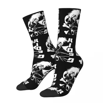 Ruumi Piraat Captain Harlock Albator Anime Kaup Sokid Hubane Sport Pikad Sokid Sooja eest Unisex Sünnipäeva kingitus