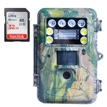 SG2060-T 32G SD-Kaardi 48MP LED-940nm Nähtamatu Öise Nägemise Jahindus Kaamerad Võttes Mustvalge või Värviline Pildid/Videod Öösel