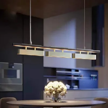 Söögituba LED Ripats, Tuled Kaasaegse Loomingulise Must Kuld Koostisega Lühter Nordic Kohvik Baar, Köök Saare Kunsti Rippus Lamp