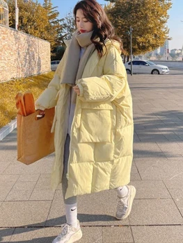 Talve Riided Naiste Uued Tegumoega Soe Jope Mantlid, Naiste Korea Fashion Midi Pikkus Kapuutsiga Mugavus, Elegants Vabaaja Streetwear