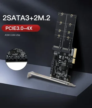TXB122 PCIe 3.1 x8 ASM1812, et 2-port M. 2 SSD Adapter Expansion Card Dual M-klahvi, et Pci-e Converter NVME 2230-22110 SSD