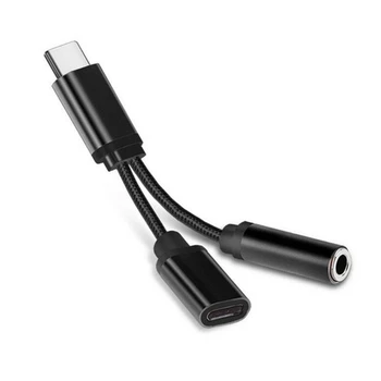 USB-C-3,5 mm Kõrvaklappide Adapter, Tüüp C, et Kõrvaklappide Lisateenused Kaabel Digital Converter