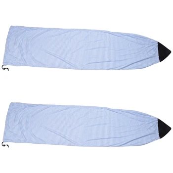 Uus-2X Lainelaua Sokid Kate 6Ft Sinine Ja Valge Triibud Surf Board Kaitsev Kott hoiukarpi