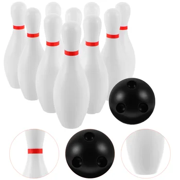 Valge Plastikust Bowling Mängida Sätestatud Sise-Väljas Bowling Mängud Vanema Lapsed Interaktiivne Mänguasi Kodu Mäng, Kodu, Kooli