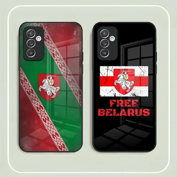 Valgevene Lipu Telefoni Juhul Karastatud Klaas Samsung A52 A21 A22 A71 A20 A31 A12 A51 A40 A10 A32 A72 A30 Tagakaas