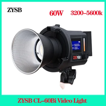 ZYSB CL-60Bi Bi-color LED lamp 60W 3200-5600k Fotograafia LED Lamp Portree Pulm Väljas Pildistamise VS 60S CL60 LUX100
